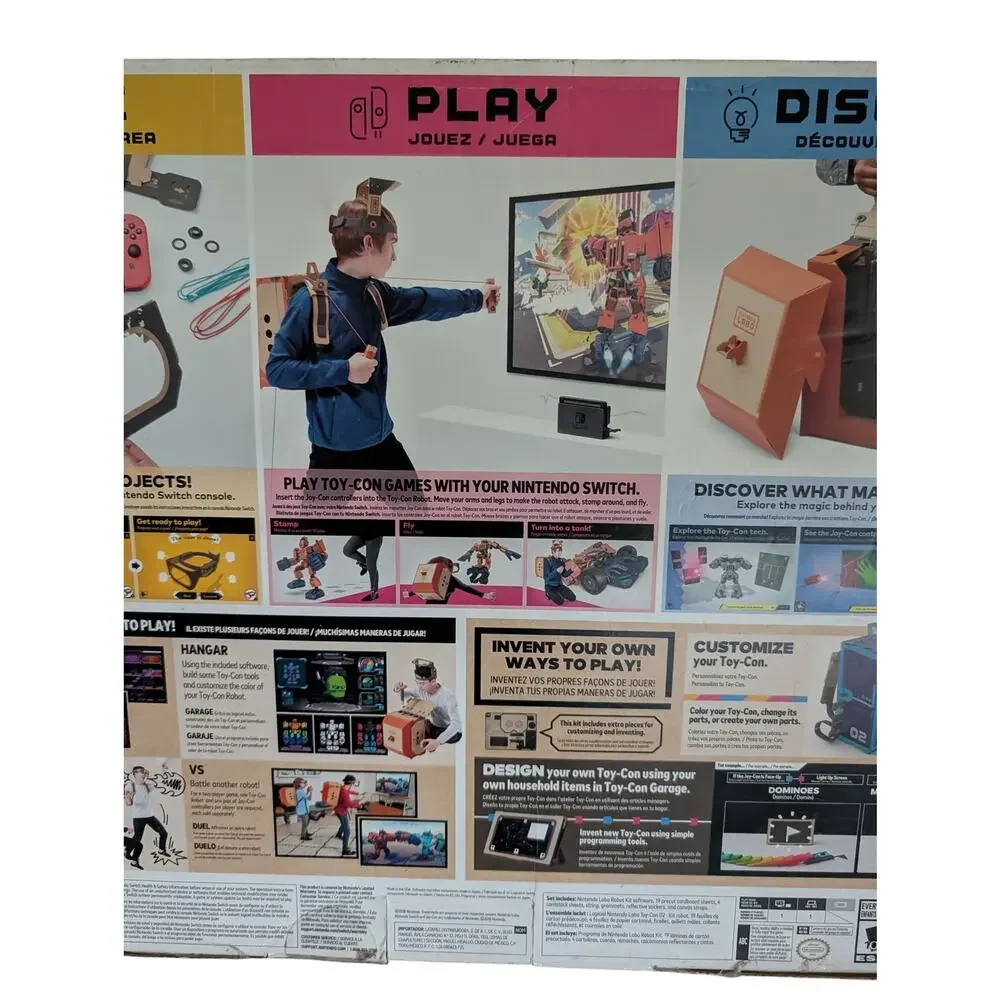 Nintendo Labo Toy-Con 2 Robot Kit Nintedo Switch 2018 New Open Box